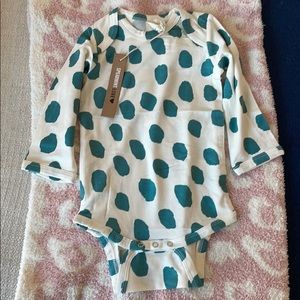 SpearmintLOVE long sleeve body suit 6-12M NWT